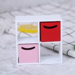 Mini armoire en bois a 4 grilles avec 2 tiroirs, 1 ensemble 1:12, meubles d'int�rieur modernes miniatures ...