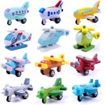 Mini avion en bois, vhicules d'ingnierie, voitures, vhicules militaires, modle de transport, jouet, ...