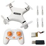 Mini avion t�l�command� 2. 4g, super mini avion portable a quatre axes avec un bouton de retour, uav ...
