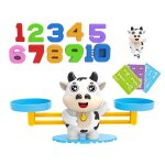 Mini balance intelligente en forme de singe pour enfant, jouet d'apprentissage des maths, nombres num�riques, ...