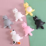 Mini balle de compression pour chat, jouet anti - stress, doux et visqueux, a couleurs changeantes