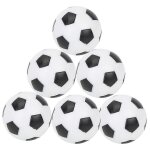 Mini ballons de football de table de remplacement en plastique noir et blanc (2025) (6 pièces) Mini ballons de football de table de remplacement en plastique noir et blanc (2025) (6 pièces)