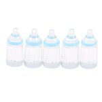 Mini biberon a lait transparent, 5 pi�ces / lot, simulation 1:12, accessoires miniatures diy pour maison ...