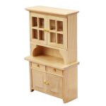 Mini biblioth�que en bois pour enfants, mod�le de jouet de simulation, meuble de maison de poup�e, echelle ...