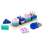 Mini blocs de construction en bois montessori, jouets educatifs pour enfants, apprentissage pr�coce, ...