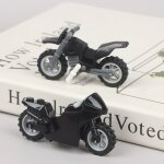 Mini blocs de construction de moto de cross - country, figurines militaires de ville, briques, mini jouet, ...