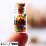 Mini bocal a jouets en verre transparent pour maison de poup�e, mini bonbonni�re miniature, d�coration ...