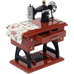 Mini bo�te a musique vintage, simulation de machine a coudre, cadeau pour nouveau - n�, enfants