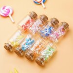 Mini botes en verre pour maison de poupe, couleur bonbon, mini sucettes, cuisine, nourriture, dessert, ...