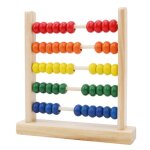 Mini boulier en bois pour enfants, jouet educatif, apprentissage prcoce des maths, nombres, comptage, ...
