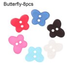 Mini bouton de dcoration couleur bonbon, 5 / 6 / 8 pices, vtements de poupe en rsine, boucle instantane, ...