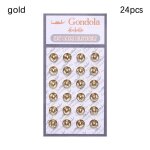 Mini boutons de poup�e en m�tal, 24 pi�ces, boutons de couleur mixte, invisibles, artisanat, blyth rond, ...