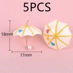 Mini breloques en forme de parapluie, pour maison de poupe, pendentif en forme de parapluie, pour bricolage, ...