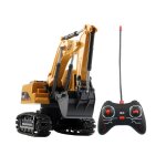 Mini bulldozer tlcommand 1:24 5ch, jouet en plastique, camion de dcharge, grue, pelle, vhicule electrique ...