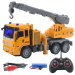 Mini bulldozer t�l�command� 1:30 4ch, jouet en plastique, ing�nierie de voiture, grue de d�charge, pelle, ...