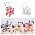 Mini caddie de shopping, 1 pièce, jouet pour enfants, pour le bureau et la maison, pour ranger des articles ... Mini caddie de shopping, 1 pièce, jouet pour enfants, pour le bureau et la maison, pour ranger des articles ...
