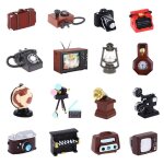 Mini cam�ra de simulation pour maison de poup�e, enregistreur de t�l�vision radio t�l�phone pour accessoires ...