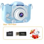 Mini camscope numrique hd avec etui en silicone pour enfants, appareil photo x2, jouets de plein air, ...