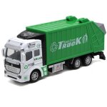 Mini camion a ordures 1 / 48 haute inertie, modle avec poubelle, jouets pour enfants, cadeau d'anniversaire ...