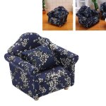 Mini canap� double / simple rembourr� en bois, fauteuil pour maison de poup�e, echelle 1 / 12