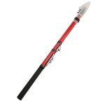Mini canne  pche tlescopique  section courte en carbone pour l'extrieur, avec queue souple, 2. 7 ...