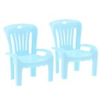 Mini chaise miniature en plastique pour maison de poupe, fauteuil de plage, dcor de maison