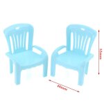 Mini chaise en plastique pour maison de poupée, 1 pièce, tabouret, fauteuil de plage, jouet, nouveauté ... Mini chaise en plastique pour maison de poupée, 1 pièce, tabouret, fauteuil de plage, jouet, nouveauté ...
