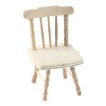 Mini chaise de salle a manger tendance, accessoires miniatures r�sistants a l'humidit�, simulation petite ...