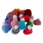 Mini chapeau tricot a la main pour poupes, 10 pices, 3. 5cm, dcoration, diy