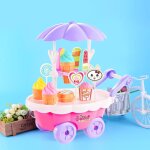 Mini chariot a bonbons dtachable pour enfant, jouet educatif, jeu de rle, bricolage, magasin de crme ...