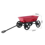 Mini chariot de traction de jardin, echelle 1 / 12, scne de la vie de poupe, maison de poupe, accessoires ...