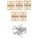 Mini charnières métalliques dorées, pour 1 / 12 maisons, meubles, armoires, charnières en laiton, maison ... Mini charnières métalliques dorées, pour 1 / 12 maisons, meubles, armoires, charnières en laiton, maison ...