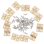 Mini charnières métalliques dorées, pour 1 / 12 maisons, meubles, armoires, charnières en laiton, maison ... Mini charnières métalliques dorées, pour 1 / 12 maisons, meubles, armoires, charnières en laiton, maison ...