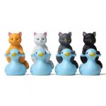 Mini chat miniature, 4 pi�ces, texture d�taill�e, haute simulation, accessoires de d�coration, jouet ...