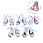 Mini chaussures a doigts en toile, 1 paire, jouets, bottes, jolies chaussures de poupe, accessoires ...