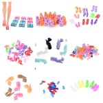 Mini chaussures de poupée a la mode, sandales a talons colorés, accessoires pour poupée, jouet pour filles, ... Mini chaussures de poupée a la mode, sandales a talons colorés, accessoires pour poupée, jouet pour filles, ...