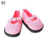 Mini chaussures de poupe a paillettes, vtements, bottes faites a la main, 7cm, chaussures pour 18 pouces ...