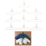 Mini cintres manteau blanc, ensemble de 10 pices, en plastique, accessoires pour robe de poupe, garde ...