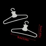 Mini cintres en plastique 10 pi�ces / lot, accessoires mignons pour robe de poup�e, v�tements de garde ...