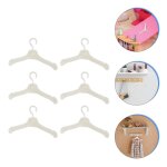 Mini cintre de poup�e en plastique, 60 pi�ces, porte - robe miniature, porte - manteau
