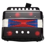 Mini clavier d'accord�on pour enfants, instrument musical educatif avec rythme, jouet de bande