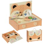 Mini - cuisine en bois cuisine enfant motif renard jouet d'imitation pour enfant avec 12 accessoires ...