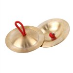 Mini cymbales a main en cuivre pour enfants, jeu de bande gong, instrument de musique a percussion rythmique ...