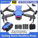 Mini drone f190 avec cam�ra grand angle, 4k hd, 5gwifi, fpv, hauteur intelligente, t�l�commande, pliable, ...
