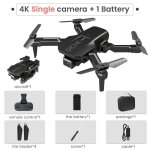 Mini drone h3 avec cam�ra 4k, quadcopte pliable, wifi, haute tenue, h�licopt�re professionnel rc, retour ...