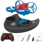 Mini drone, mini quadcopter, jouet 3 en 1 rc, mode voiture / bateau / quadcopter, t�l�commande avec t�te ...