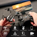 Mini drone rc quadcopter avec cam�ra led 720p 1080p, 360 degr�s, rotation a 6 axes, gyroscope en altitude, ...