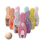 Mini ensemble de bowling pour enfants, plateau color�, animal mignon