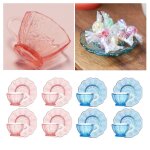 Mini ensemble de tasses a th� pour maison de poup�e, mod�le de simulation, d�cor de paysage de poup�e, ...