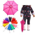 Mini equipement de pluie parapluie pour poup�e b�b� am�ricaine de 18 pouces, accessoire d'anniversaire ...